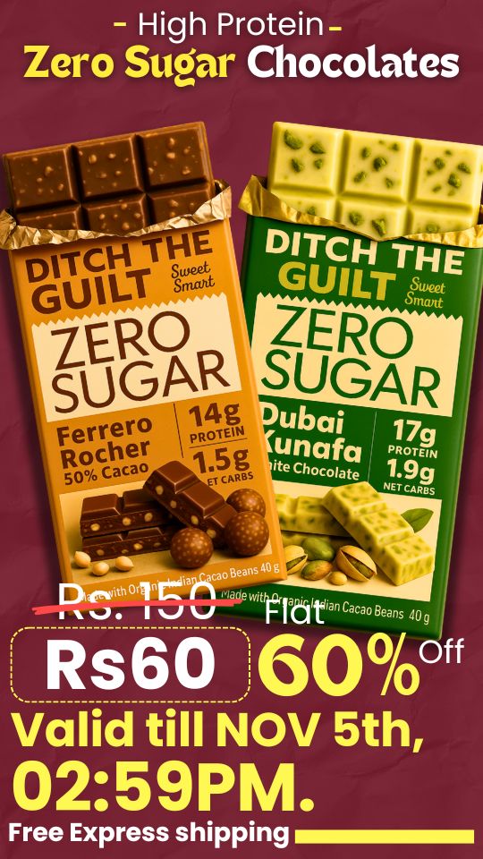 70% Wayanad Indian Cacao • 13g Protein • Sugar Free Dark Chocolate